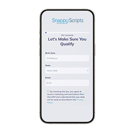 Patient completing an online medical questionnaire