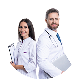 Licensed clinician reviewing patient information